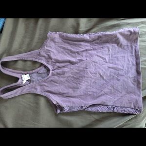 Purple crop too with lace back